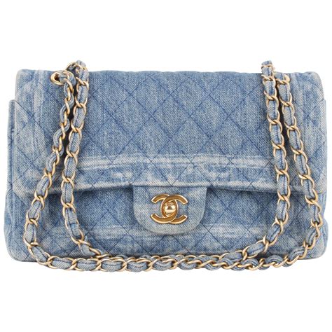 chanel denim flap bag 2019|chanel denim bag vintage.